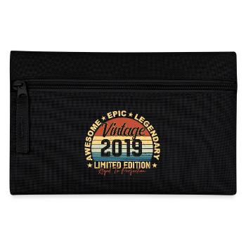 Retro 2019 Jahrgang Geburtstag 2019 Geschenk 2019 - Federtasche - Schwarz - Vorne