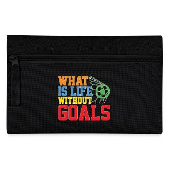What Is Life Without Goals 30 - Federtasche - Schwarz - Vorne