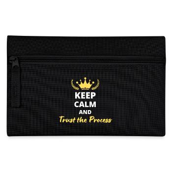 Keep Calm and Trust the Process - Pencil Case - black - Front