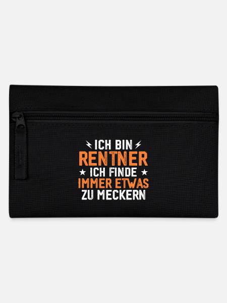 Rentner immer etwas zu meckern lustig - Federtasche - Schwarz
