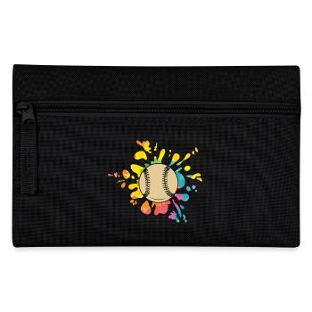 Baseball Player Baseball - Pencil Case - black - Front
