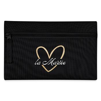 Die Braut Goldenes Herz Glitzer - Federtasche - Schwarz - Vorne