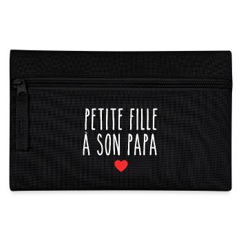 Daddy's Girl Design Zärtlicher und Komplize für Mädchen - Federtasche - Schwarz - Vorne