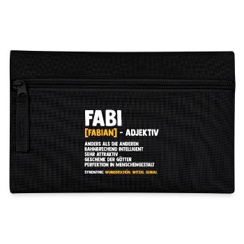 Fabian - Pencil Case - black - Front