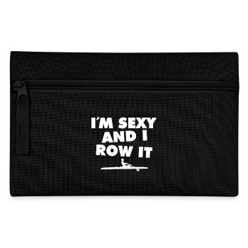 I´m Sexy And I Row It - Rowing - Rudern - Ruderer - Federtasche - Schwarz - Vorne