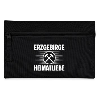 Erzgebirge Heimatliebe - Federtasche - Schwarz - Vorne