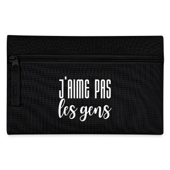 I don't like people - Pencil Case - black - Front