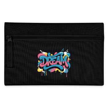 DREAM Graffiti Design voller Farbe und Motivation - Federtasche - Schwarz - Vorne