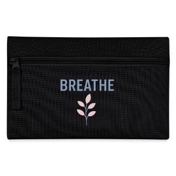 Minimalist Pastel Design with Plant – Rest - Pencil Case - black - Front