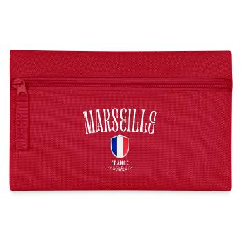 Marseille France, souvenir France - Trousse - rouge - Devant
