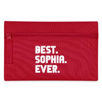 Best Sophia Ever Geschenk Spruch - Federtasche - Rot - Vorne