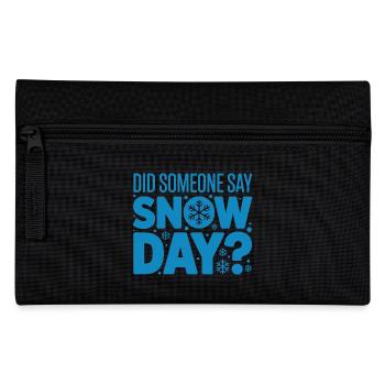 Proud Supporter Of Snow Days Snow Day Winter - Federtasche - Schwarz - Vorne