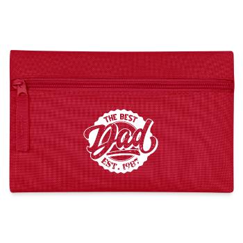 The Best Dad EST 1987 - Federtasche - Rot - Vorne