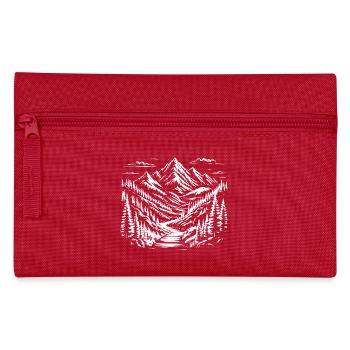 Bergskizzenlandschaft - Federtasche - Rot - Vorne