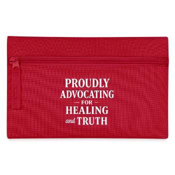 Forensic Nurse Practitioner Healing & Truth - Federtasche - Rot - Vorne
