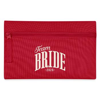Team Bride Hen Party 2026 Bachelorette Party Women - Pencil Case - red - Front