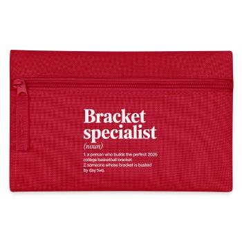 Bracket Specialist Basketball - Pencil Case - red - Front