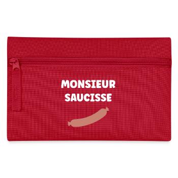 Monsieur Saucisse - Trousse - rouge - Devant