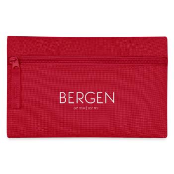 Bergen, Norway, Vestland, Europe, Seven Mountains - Pencil Case - red - Front