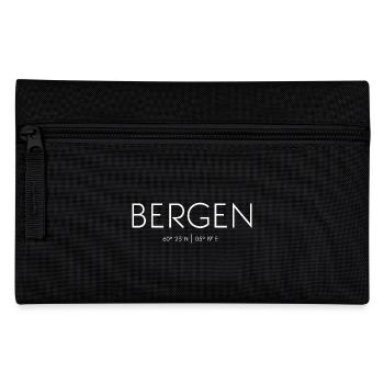 Bergen, Norwegen, Vestland, Europa, Sieben Berge - Federtasche - Schwarz - Vorne