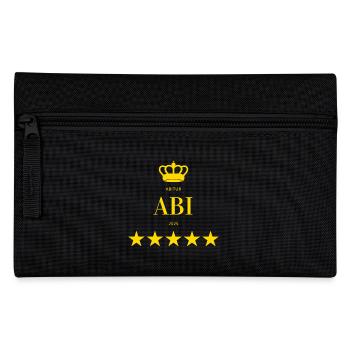 Abi 2025 Abitur 25 Abschluss Schulabschluss - Federtasche - Schwarz - Vorne