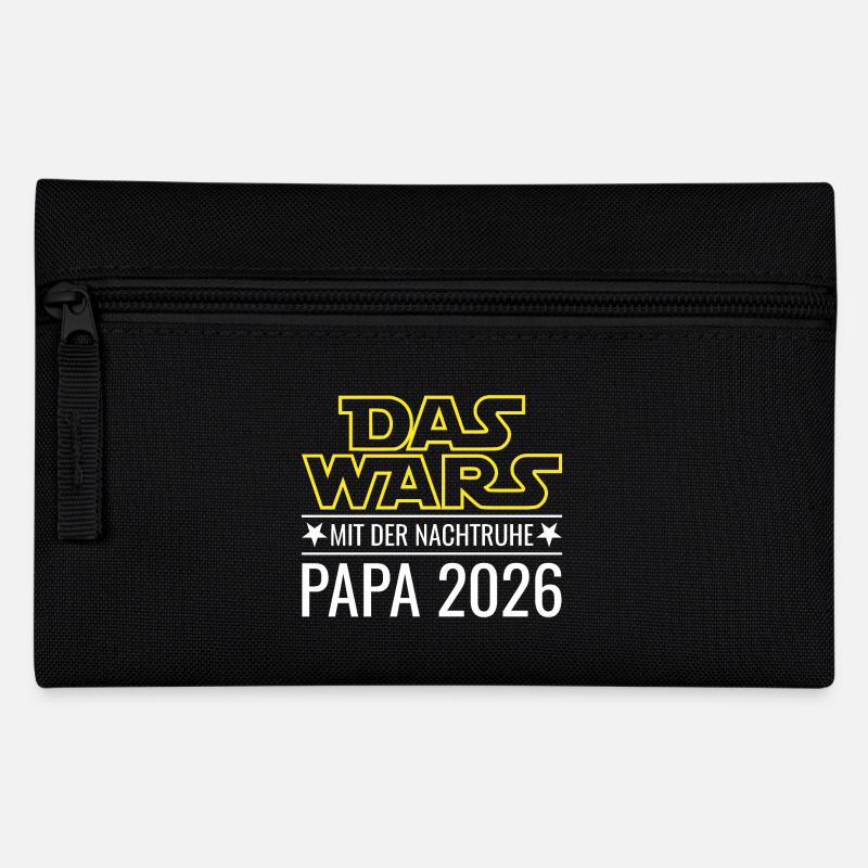 Papa 2026 - Das wars mit der Nachtruhe - Federtasche - Schwarz