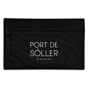 Port de Sóller, Mallorca, Spanien, Balearen - Federtasche - Schwarz - Vorne