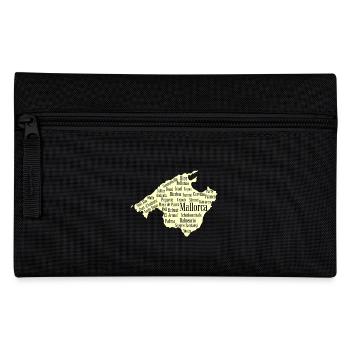 Mallorca Wordcloud Island Holidays Sun - Pencil Case - black - Front