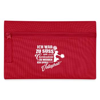 Ich spiele Volleyball - Federtasche - Rot - Vorne
