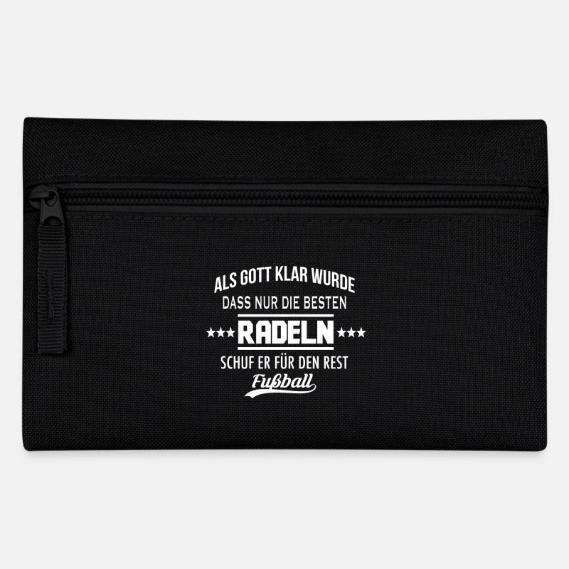 Als Gott klar wurde - RADELN - Federtasche - Schwarz