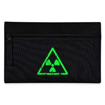 radioactive toxic green - Federtasche - Schwarz - Vorne