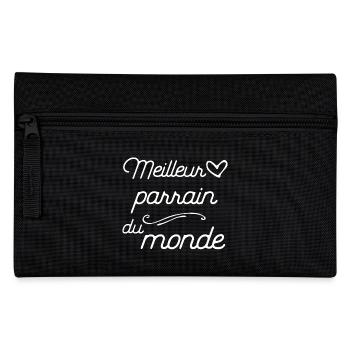 "Meilleur parrain" t-shirt humour parrain - Trousse - noir - Devant