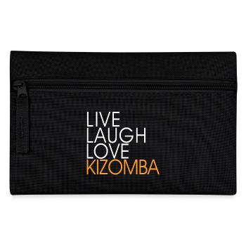Live Laugh Love Kizomba - Dance Shirt - Federtasche - Schwarz - Vorne