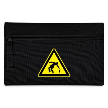 Caution Drunk - Pencil Case - black - Front