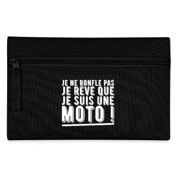 Je rêve de moto cadeau - Trousse - noir - Devant