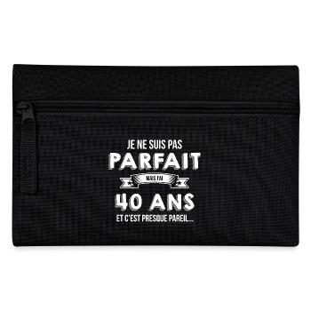 40 ans cadeau humour - Trousse - noir - Devant