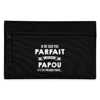 papou cadeau humour - Trousse - noir - Devant
