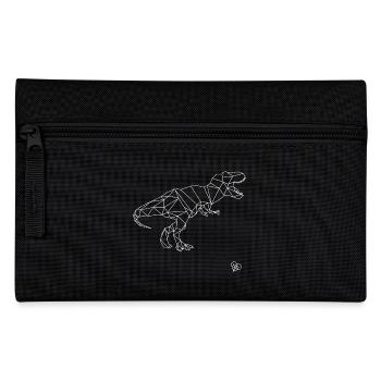 Geometric T-Rex - Pencil Case - black - Front