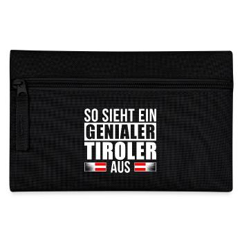 Genialer Tiroler - Federtasche - Schwarz - Vorne