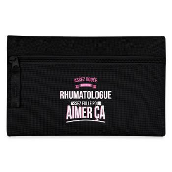 Rhumatologue douée folle cadeau femme - Trousse - noir - Devant