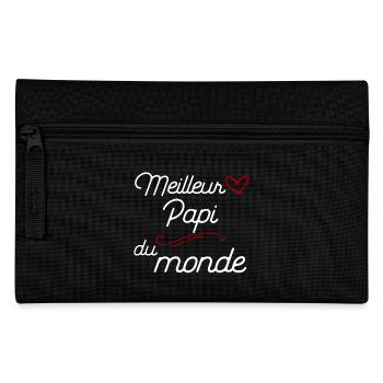 Meilleur papi t-shirt cadeau papy - Trousse - noir - Devant