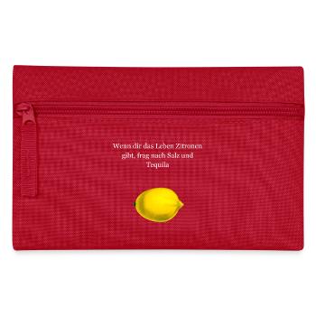 Zitrone - Federtasche - Rot - Vorne
