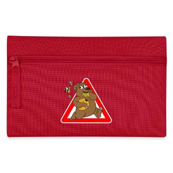abeilles ours de miel abeilles ours brun - Trousse - rouge - Devant