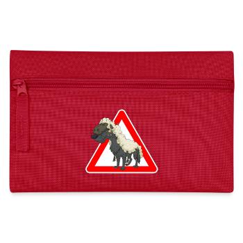 wolf - Pencil Case - red - Front