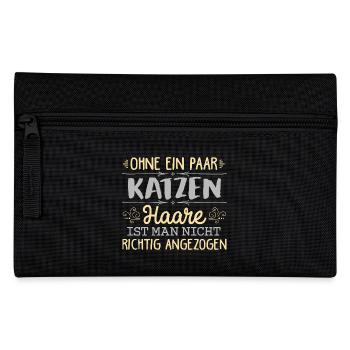 KATZEN - ohne Haare - Federtasche - Schwarz - Vorne