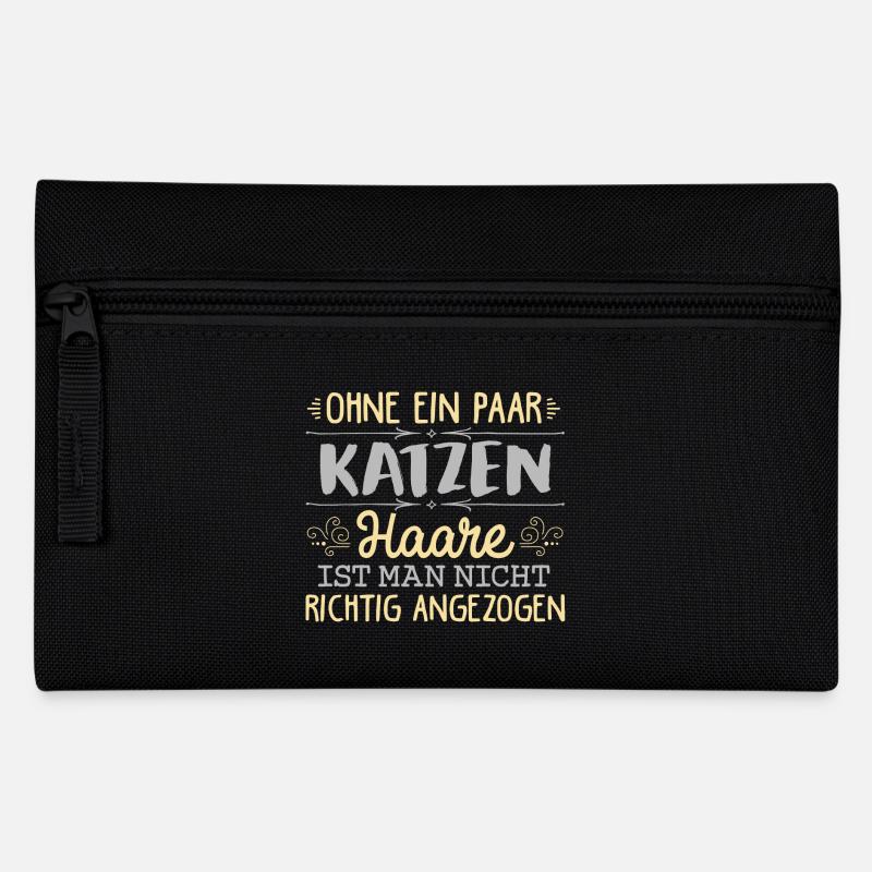 KATZEN - ohne Haare - Federtasche - Schwarz