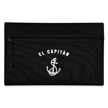 El capitán cadeau capitaine bateau ancre de bateau - Trousse - noir - Devant