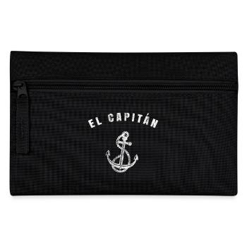 El capitán cadeau capitaine bateau ancre de bateau - Trousse - noir - Devant
