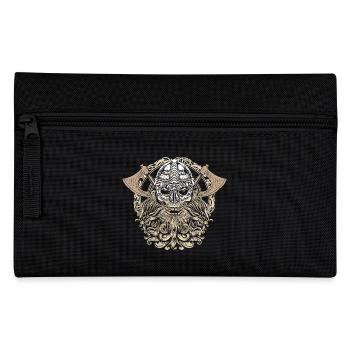 Tête de crâne tête de Viking Valhalla Odin cadeau - Trousse - noir - Devant