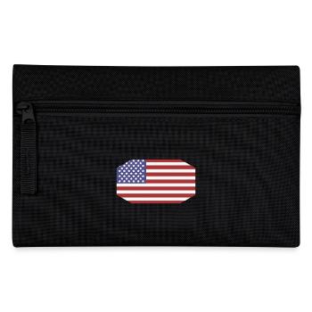 Flagge der Vereinigten Staaten - Federtasche - Schwarz - Vorne